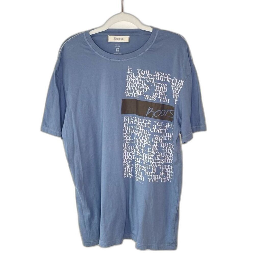 Roots Mens T Shirt Large Logo Graphic
